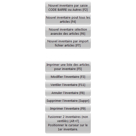 Gestion des stocks, des inventaires