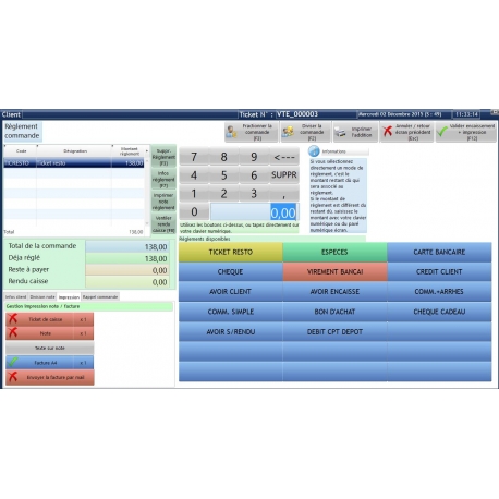logiciel de caisse DYNARESTO CS pour les Cafés Bars Restaurants