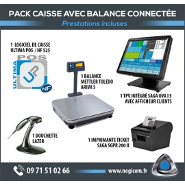 Pack tpv intégré avec balance connectée