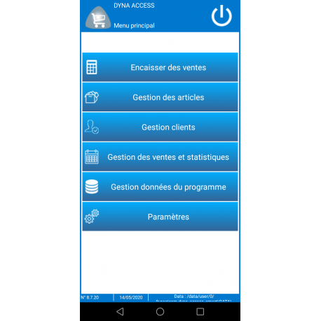 logiciel point de vente DYNA ACCESS