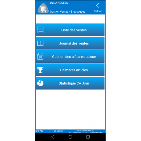 logiciel point de vente DYNA ACCESS