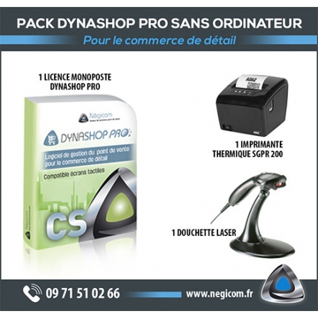 Pack commerce Dynashop Pro sans ordinateur