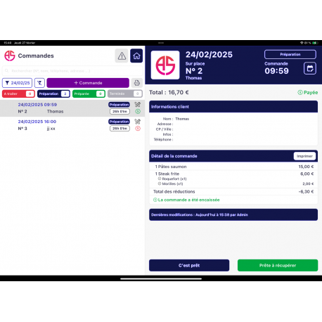 Logiciel d'encaissement AS